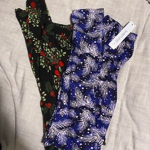 🎄2 in 1 🎄 Soft Holiday Leggings